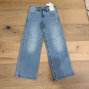 NWT Abercrombie Kids High Rise Wide Leg Jeans Sz 9/10